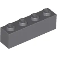 LEGO 50 pièces 3010 Brick 1x4 Part Basic bricks 50 Dark blue grey