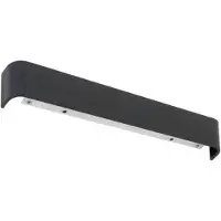 Silamp Applique Murale Design Allongée Intérieure LED 12W Noir - Blanc Chaud 2300K - 3500K