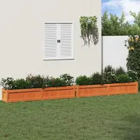 Prolenta Maison Exclusive - 2 bacs à plantes brun cire, bois massif de pin