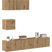 Prolenta Maison Exclusive - Ensemble de meuble TV mural 4 pcs chêne artisanal