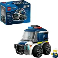 LEGO City Véhicules, Le Camion de Police, Jeu Créatif 5 ans et Plus, Inclut Minifigurine de Policier, 60481