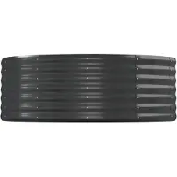 Syfax Lit surélevé de jardin Acier galvanisé Anthracite