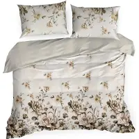 Eurofirany Literie satin SPRING 41 220X200+ 2x taies d'oreiller 70x80 cm