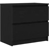 Syfax Meuble TV noir 60x35x54 cm bois d'ingénierie