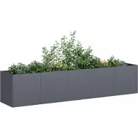 Prolenta Maison Exclusive - Jardinière anthracite 200 x 40 x 40 cm Acier laminé à froid