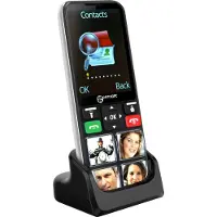 Geemarc Telecom , Téléphone senior Touche SOS Compatible avec les appareils auditifs, Noir