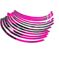 Stage6 Autocollant de jante pour scooter 13 pouces rose/noir
