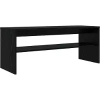 Syfax Meuble TV Chêne noir 100 x 35 x 40 cm Bois d'ingénierie