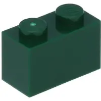 LEGO 250 pièces 3004 Brick 1x2 Part Basic Bricks 250 Vert foncé