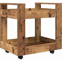 Syfax Trolley de Bureau Bois Ancien 60 x 45 x 60 cm Bois d'ingénierie