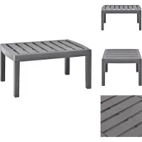 vidaXL Table de jardin moka 78x55x38 cm plastique - Tables de jardin