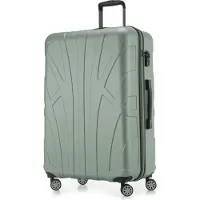 Suitline - Valise de voyage grande extensible, valise XL 4 roulettes, valise à roulettes coque rigide, trolley Hardcase Check-In bagages 20-23 kg, sangle 158 cm, TSA,Mint