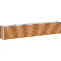 Syfax Jardinière surélevée 390 x 50 x 68 cm Acier galvanisé
