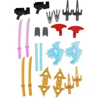 LEGO Ninjago : Ensemble d'accessoires de 100 pièces