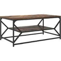Syfax Table basse Chêne fumé 90 x 50 x 40 cm