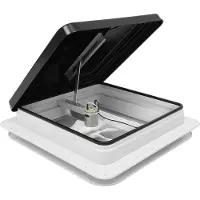 StarTech.com Trappe de toit pour camping-car/caravane - Avec ventilateur et moustiquaire - Pour découpe de 35,6 × 35,6 cm - Remplacement direct - Carrée - Camel