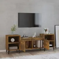 Prolenta Maison Exclusive - Meuble TV Chêne fumé 160x35x55 cm Matériau dérivé du bois