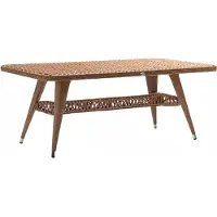 AEA Table basse en rotin marron Luxe Haute qualité Design moderne élégant Table basse