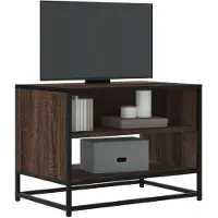 Prolenta Maison Exclusive - Meuble TV aspect chêne brun 61x40x46 cm Matériau dérivé du bois Métal