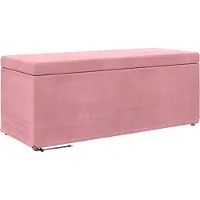 Syfax Tabouret Rose 101 x 41 x 40 cm Velours et Bois Composite