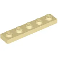 LEGO 1x5 plaque 78329 - 250 pièces beige