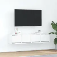 Prolenta Maison Exclusive - Meubles TV 2 pièces Blanc 60x31x25,5 cm Matériau dérivé du bois