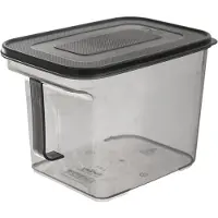 Orion Récipient de cuisine Récipient alimentaire Boîte de stockage pour flocons de céréales Gruau Farine Pâtes Sucre Produits en vrac avec couvercle Poignée de transport 2,75l MATRIX