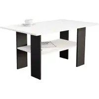 Mirjan 24 Table basse RAFE – noir / blanc