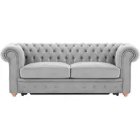 Wintech Chesterfield Max Borneo – Canapé trois places convertible avec sommier-Velluto 15-aveo