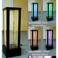 AEA Wasser Säule 40*120cm Wasserwand Säulen Wand Trennwand Led Beleuchtet Dekoration