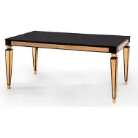 AEA Table basse noire et dorée Salon Table de rangement Style Designer Meubles