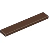LEGO 1x6 carreaux 6636 - 50 pièces brun foncé