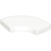 LEGO 2x2 carreaux coin rond 27925 - 100 pièces blanc