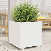 Prolenta Maison Exclusive - Bac à plantes blanc 60x60x49,5 cm Bois massif de pin