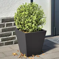 Prolenta Maison Exclusive - 2 bacs à plantes noirs 30 x 30 x 30 en acier