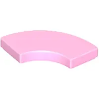 LEGO 2x2 carreaux coin rond 27925 - 100 pièces rose clair