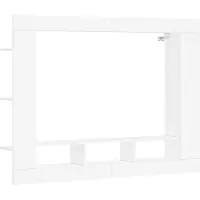 Syfax Meuble TV blanc 152x22x113 cm bois d'ingénierie