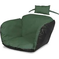 AIO Factory Coussin de chaise suspendu Coussin de jardin imperméable Coussin de chaise nid de cigogne 112X113 + appui-tête