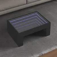 Prolenta Maison Exclusive - Table basse avec Infinity LED Noir 70x50x30 cm