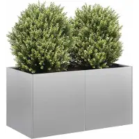 Prolenta Maison Exclusive - Bac à plantes 80x40x40 cm Acier galvanisé