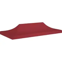 Prolenta Maison Exclusive - Toile de chapiteau 6 x 3 m, rouge bordeaux, 270 g/m²