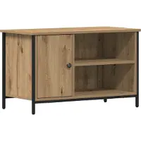 Syfax Meuble TV chêne artisanal 80 x 40 x 50 cm Bois d'ingénierie