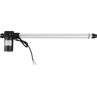 StarTech.com Actionneur linéaire - Actionneur électrique 12 V CC - Force 6000 N - Course 500 mm - Vitesse 5 mm/s - Alliage d'aluminium - Argent/Noir
