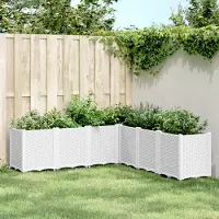 Prolenta Maison Exclusive - Bac à plantes blanc 160x160x53 cm PP