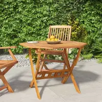 Prolenta Maison Exclusive - Table de jardin pliante 90 x 75 cm en bois d'acacia massif