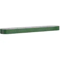 vidaXL Parterre surélevé Acier revêtu par poudre 544x100x36 cm Vert
