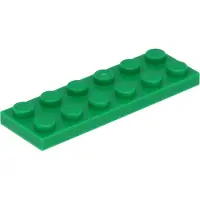 LEGO 2x6 plaque 3795 - 100 pièces vert