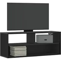 Prolenta Maison Exclusive - Meuble TV noir 100x31x39,5 cm Matériau dérivé du bois et métal