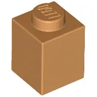 LEGO 100 pièces 3005 Brick 1x1 Part Basic Bricks 100 Moyen Nougat