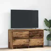 Prolenta Maison Exclusive - Meuble TV aspect bois ancien 100x35x54 cm Matériau dérivé du bois